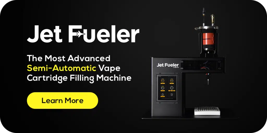 Click to Learn More About Jet Fueler 2.0 Semi-Automated Vape Cartridge Filling Machine