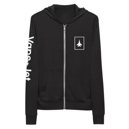 Vape-Jet Black Zip Hoodie