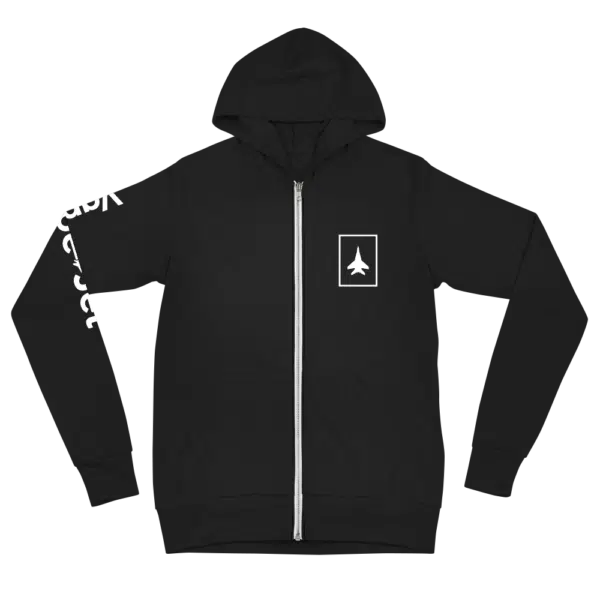 Vape-Jet Black Zip Hoodie