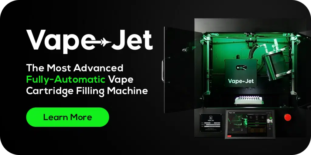 Vape-Jet 4.0 | The Most Advanced Fully-Automatic Vape Cartridge Filling Machine - Click to Learn More