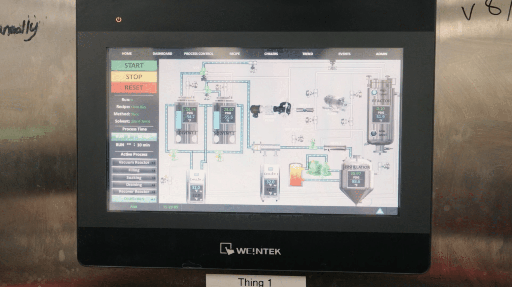 Luna Technologies extractor interface.