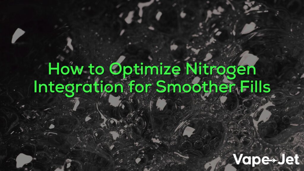 “Vape-Jet automated filling machine with nitrogen integration for vape cart filling”